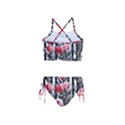 Chic Watercolor Flowers Girls  Tankini Swimsuit View2