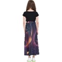 Ai Generated Swirls Space Design Fractal Light 3d Art Pattern Kids  Flared Maxi Skirt View2