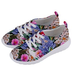 Bountiful Watercolor Flowers Women s Lightweight Sports Shoes by GardenOfOphir