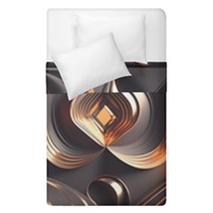 Ai Generated Swirls Space Design Fractal Light 3d Pattern Duvet Cover Double Side (single Size) by Ravend