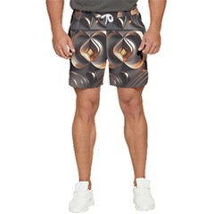 Ai Generated Swirls Space Design Fractal Light 3d Pattern Men s Runner Shorts by Ravend