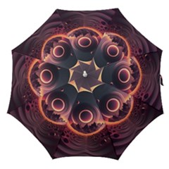 Ai Generated Swirl Space Design Fractal Light 3d Art Straight Umbrellas by Ravend