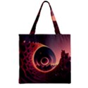 Ai Generated Swirl Space Design Fractal Light 3d Art Zipper Grocery Tote Bag View2