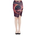 Ai Generated Swirl Space Design Fractal Light 3d Art Midi Wrap Pencil Skirt View1