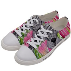 Budding And Captivating Men s Low Top Canvas Sneakers by GardenOfOphir