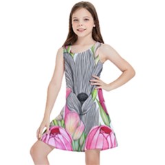 Budding And Captivating Kids  Lightweight Sleeveless Dress by GardenOfOphir