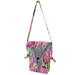 Budding And Captivating Folding Shoulder Bag by GardenOfOphir