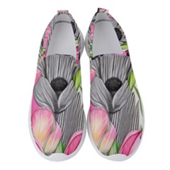 Budding And Captivating Women s Slip On Sneakers by GardenOfOphir