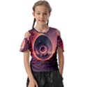 Ai Generated Swirl Space Design Fractal Light 3d Art Kids  Butterfly Cutout Tee View1