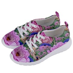 Broken And Budding Watercolor Flowers Women s Lightweight Sports Shoes by GardenOfOphir