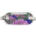 Broken And Budding Watercolor Flowers Rounded Waist Pouch View1