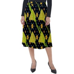 Background Graphic Decor Backdrop Design Art Classic Velour Midi Skirt  by Ravend