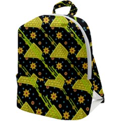 Background Graphic Decor Backdrop Design Art Zip Up Backpack by Ravend