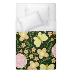 Flowers Rose Blossom Pattern Creative Motif Duvet Cover (single Size) by Ravend