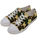 Flowers Rose Blossom Pattern Creative Motif Women s Low Top Canvas Sneakers View2