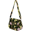 Flowers Rose Blossom Pattern Creative Motif Saddle Handbag View2