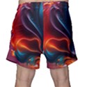 Ai Generated Swirl Splash Blaze Design Art Men s Shorts View2