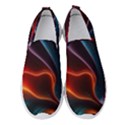 Ai Generated Swirl Splash Blaze Design Art Women s Slip On Sneakers View1