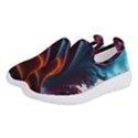 Ai Generated Swirl Splash Blaze Design Art Women s Slip On Sneakers View2