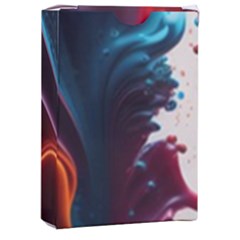 Ai Generated Swirl Splash Blaze Design Art Playing Cards Single Design (rectangle) With Custom Box by Ravend