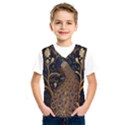 Peacock Plumage Bird Decorative Pattern Graceful Kids  Basketball Tank Top View1