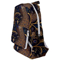 Peacock Plumage Bird Decorative Pattern Graceful Travelers  Backpack by Ravend