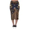 Peacock Plumage Bird Decorative Pattern Graceful Midi Pencil Skirt View2