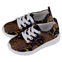 Peacock Plumage Bird Decorative Pattern Graceful Kids  Lightweight Sports Shoes by Ravend