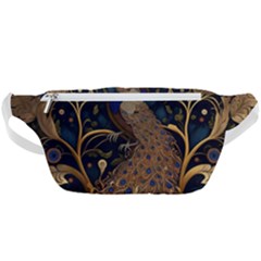 Peacock Plumage Bird Decorative Pattern Graceful Waist Bag  by Ravend