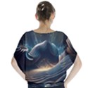 Ai Generated Swirl Space Design Fractal Light Batwing Chiffon Blouse View2