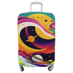 Ai Generated Moon Art Design Graphic Shape Luggage Cover (medium) by Ravend