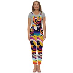 Ai Generated Moon Art Design Graphic Shape Women s Pinafore Overalls Jumpsuit by Ravend