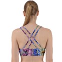 Broken And Budding Watercolor Flowers Back Weave Sports Bra View2