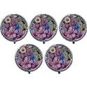 Broken And Budding Watercolor Flowers Mini Round Pill Box (Pack of 5) View1