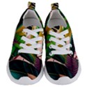 Ai Generated Tropical Leaves Foliage Wallpaper Kids  Lightweight Sports Shoes View1