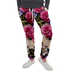 Ai Generated Roses Flowers Petals Bouquet Wedding Men s Jogger Sweatpants by Ravend