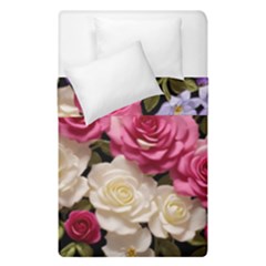 Ai Generated Roses Flowers Petals Bouquet Wedding Duvet Cover Double Side (single Size) by Ravend