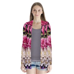 Ai Generated Roses Flowers Petals Bouquet Wedding Drape Collar Cardigan by Ravend