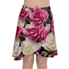 Ai Generated Roses Flowers Petals Bouquet Wedding Chiffon Wrap Front Skirt by Ravend