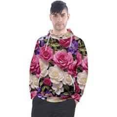 Ai Generated Roses Flowers Petals Bouquet Wedding Men s Pullover Hoodie by Ravend