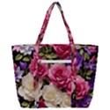 Ai Generated Roses Flowers Petals Bouquet Wedding Zip Up Canvas Bag View3