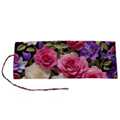 Ai Generated Roses Flowers Petals Bouquet Wedding Roll Up Canvas Pencil Holder (s) by Ravend