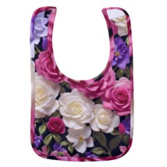 Ai Generated Roses Flowers Petals Bouquet Wedding Baby Bib by Ravend