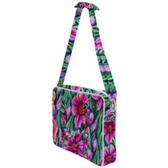 Cheerful And Cheery Blooms Cross Body Office Bag by GardenOfOphir