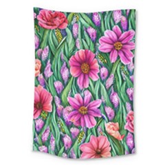 Cheerful And Cheery Blooms Large Tapestry by GardenOfOphir