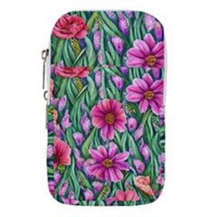 Cheerful And Cheery Blooms Waist Pouch (large) by GardenOfOphir