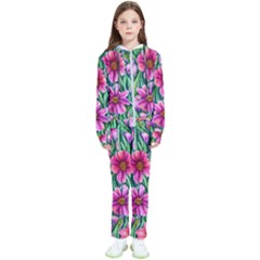 Cheerful And Cheery Blooms Kids  Tracksuit by GardenOfOphir