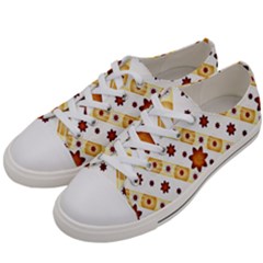 Background Floral Pattern Graphic Women s Low Top Canvas Sneakers by Ravend