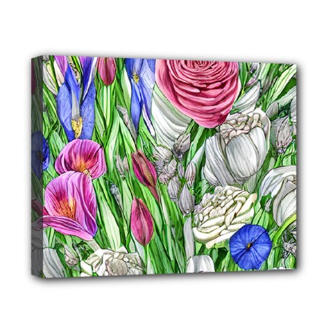 Celestial And Charming Florals Canvas 10  X 8  (stretched) by GardenOfOphir