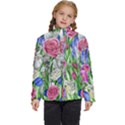 Celestial And Charming Florals Kids  Puffer Bubble Jacket Coat View1